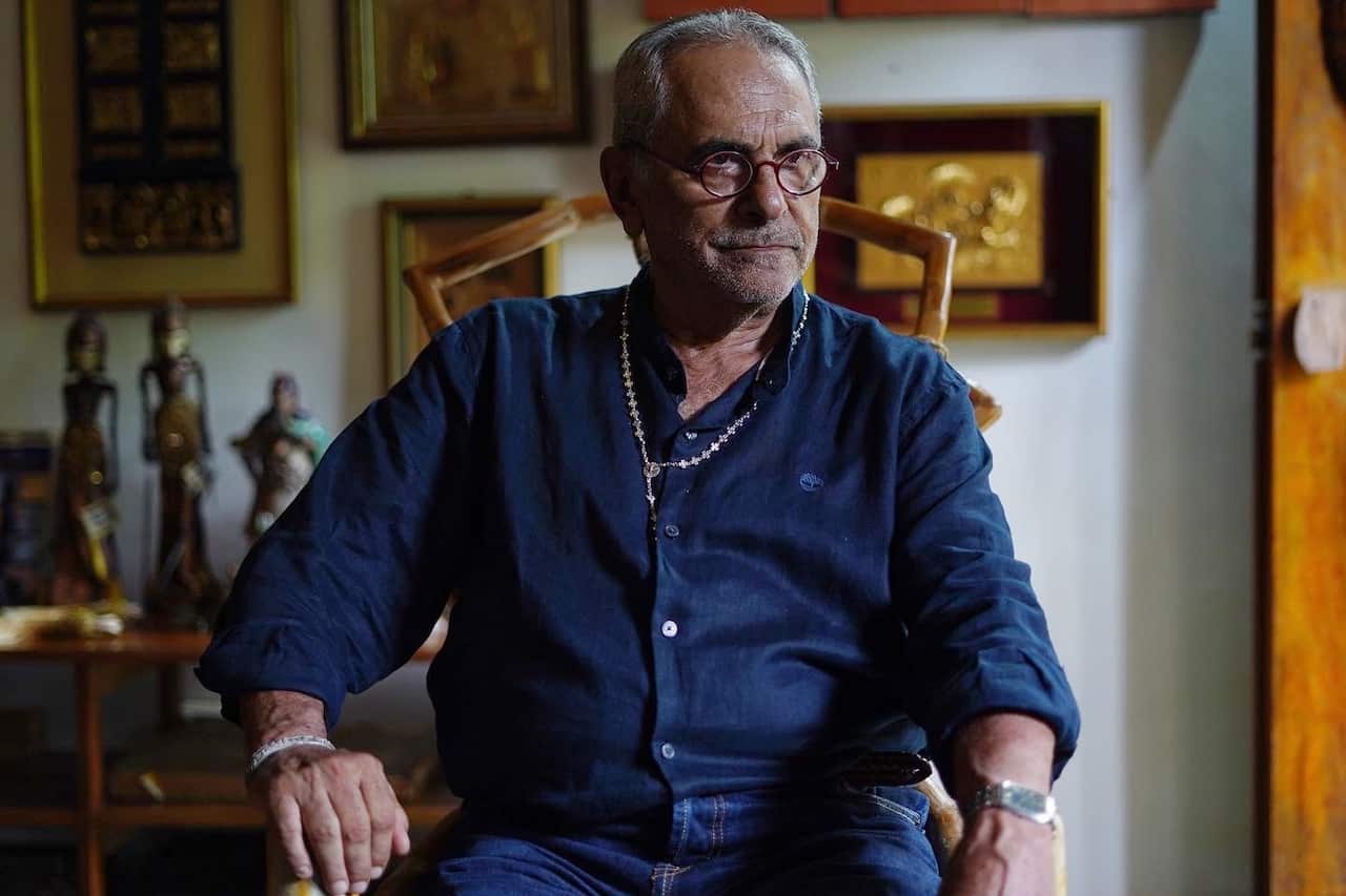 Former president José Ramos-Horta sitting in a chair.