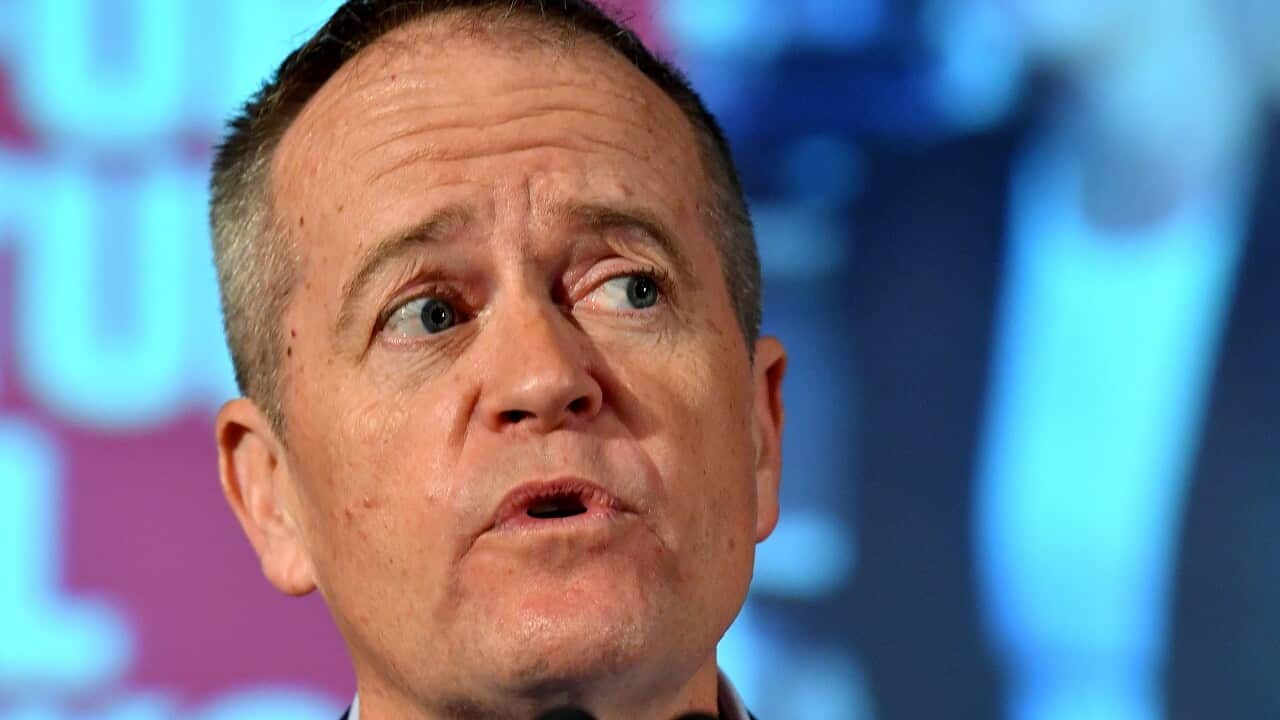 ALP leader Bill Shorten at the launch of the Labor campaign in the seat of Longman at the Caboolture RSL.