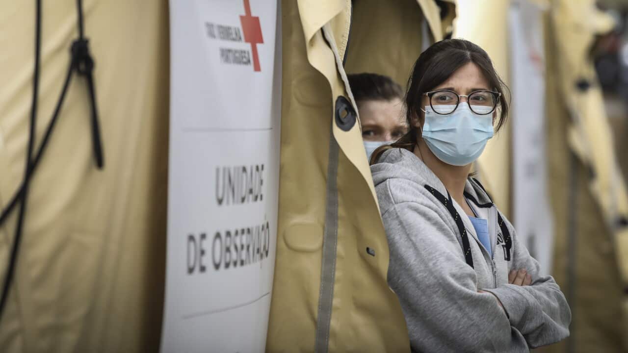 COVID-19 smart screening center in Lisbon, Portugal.