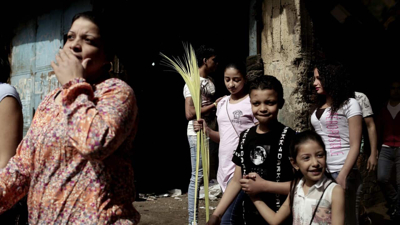 (File Image) Christians celebrating Palm Sunday in Egypt.