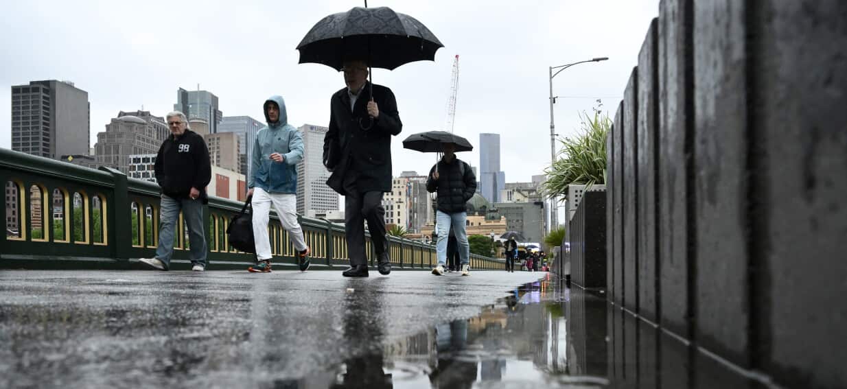 South-east Australia lashed by storms, as Melbourne records wettest day in years
