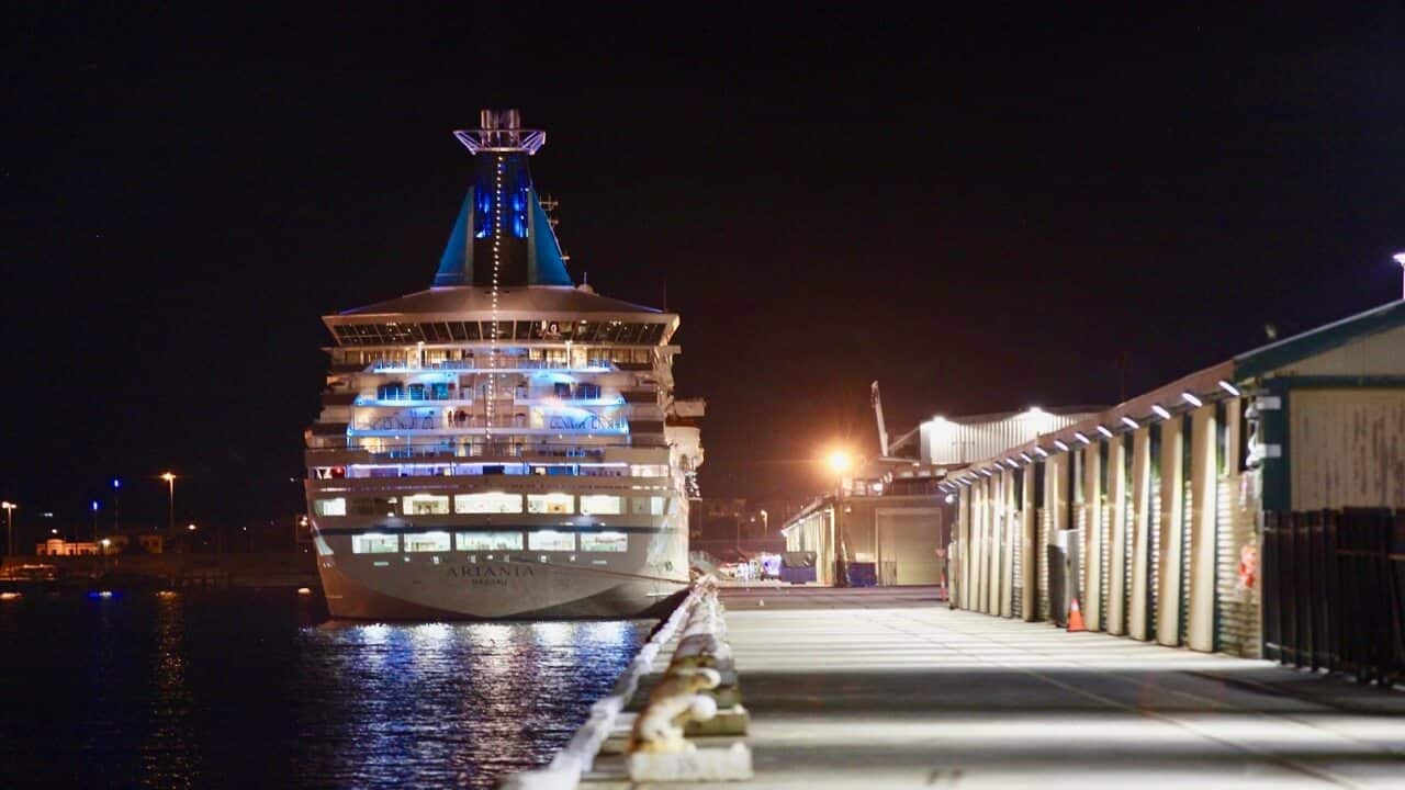 The MS Artania was allowed to dock in Fremantle following a medical emergency