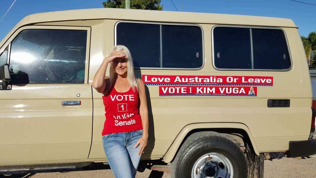 Ms Vuga during last year's federal Election campaign.