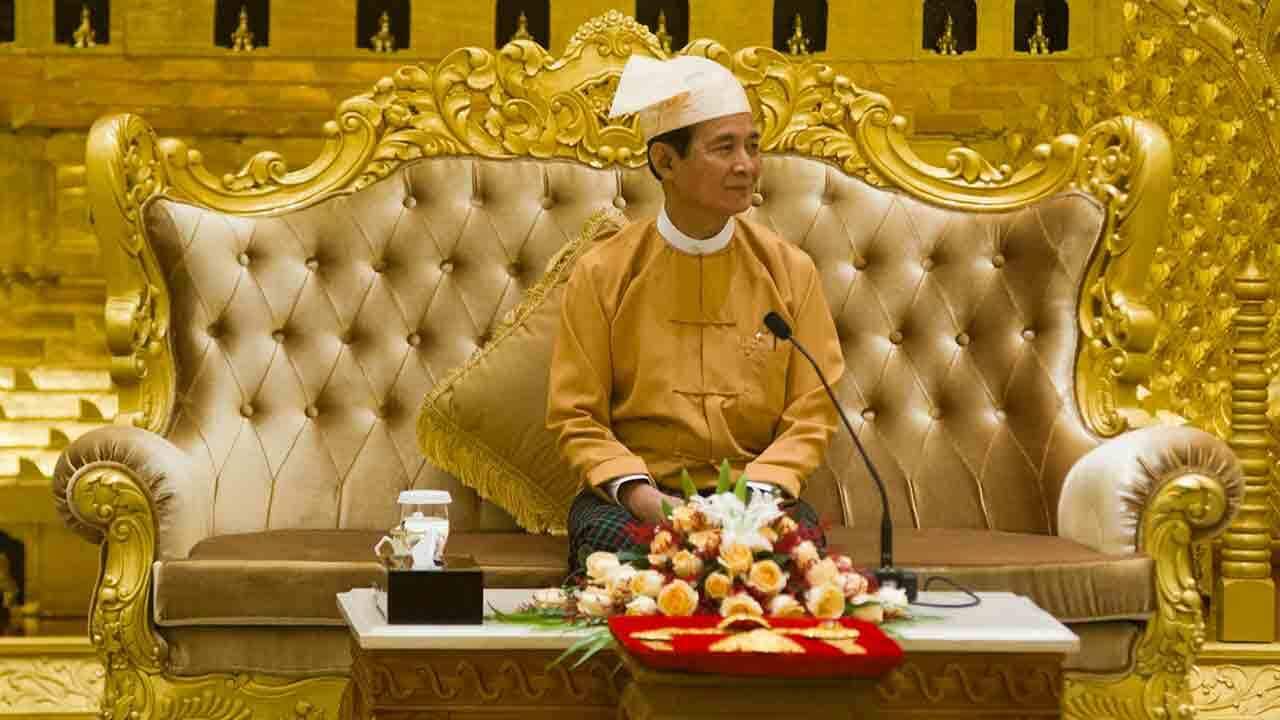 Myanmar's new president Win Myint.