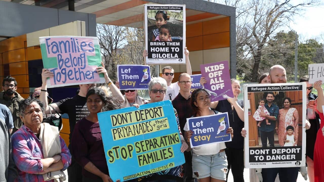 Supporters of the family want them to be moved to the mainland so they can more easily visit them. 