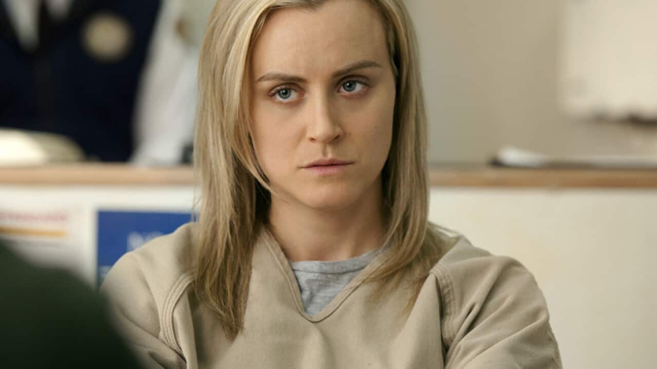 Taylor Schilling in a scene from Orange is the New Black