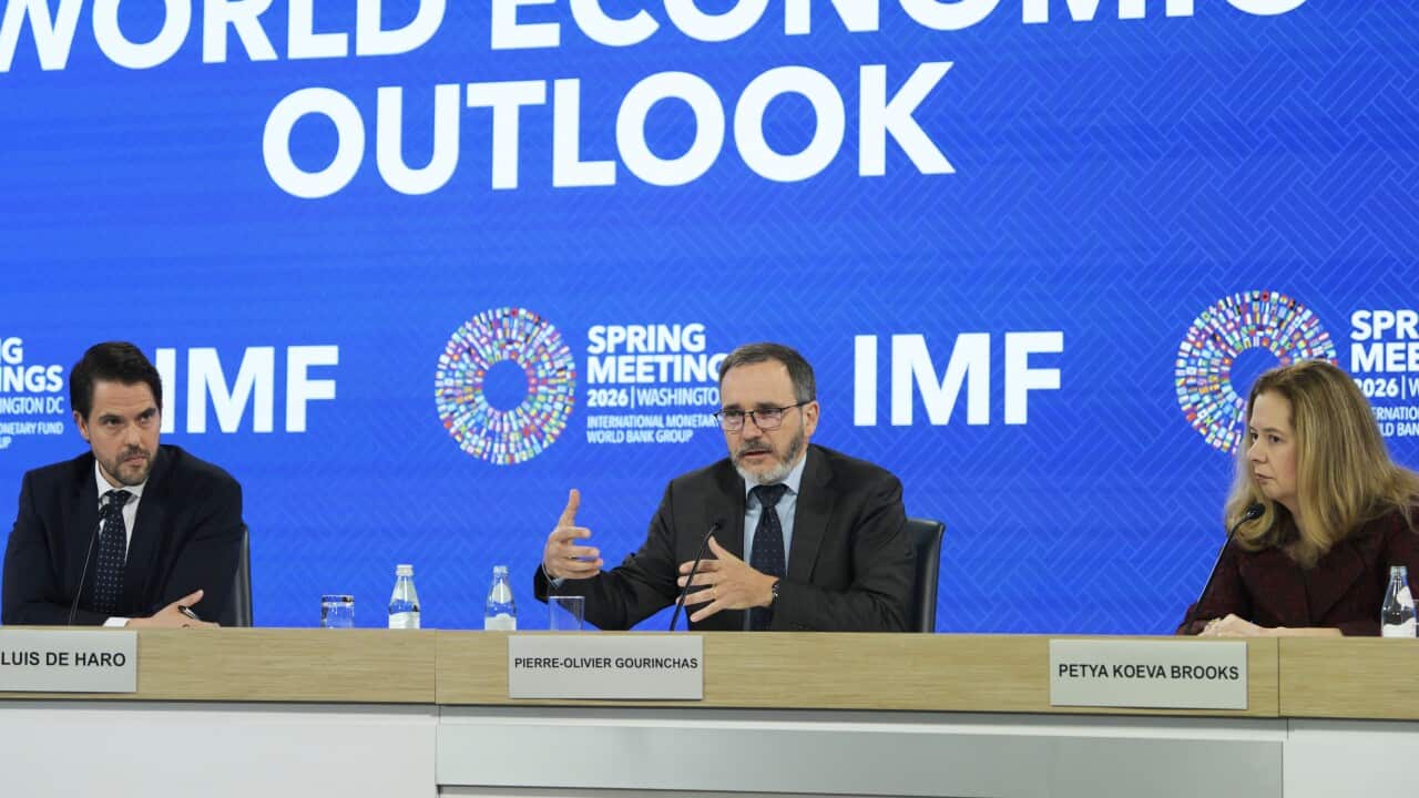 DC: IMF Counsellor Pierre Olivier Gourinchas hold a World Economic Outlook press briefing