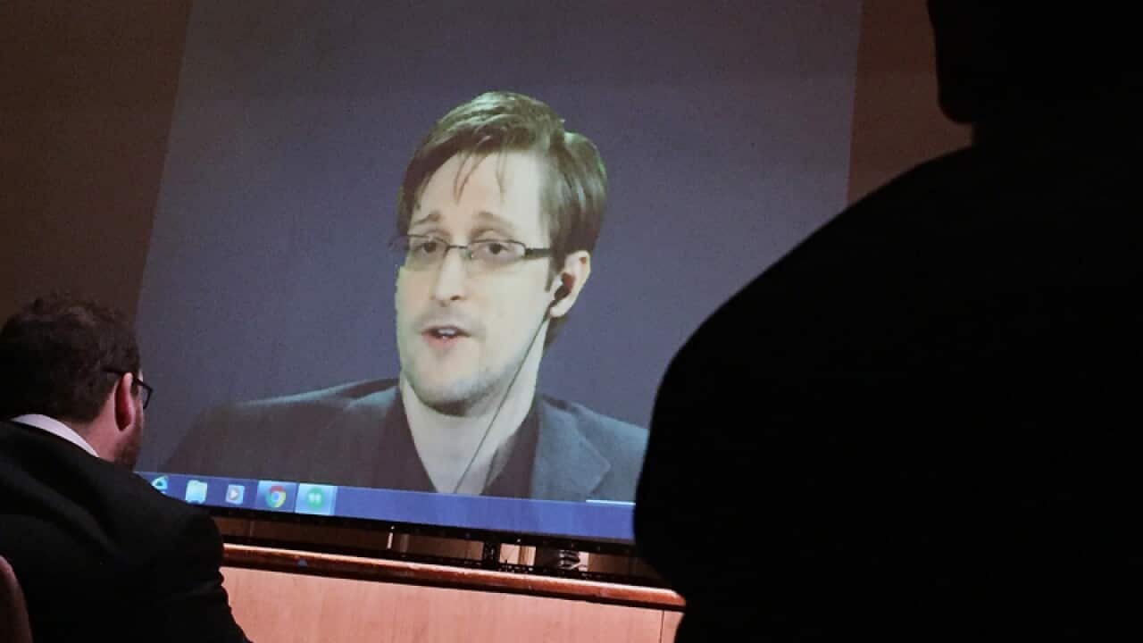 Former National Security Agency contractor Edward Snowden