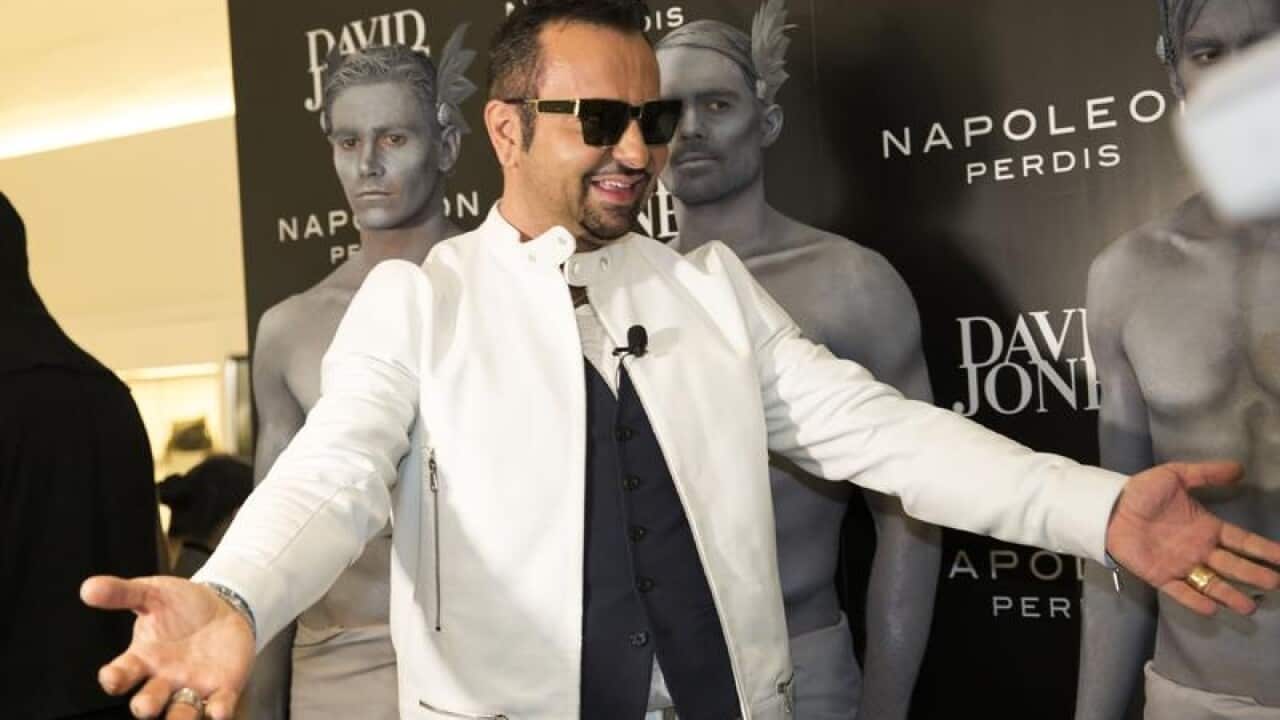 Napoleon Perdis meets fans at David Jones, Sydney