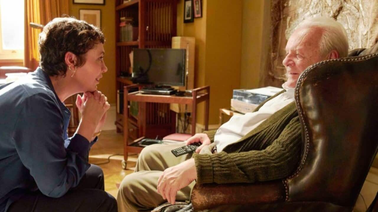 Olivia Colman and Anthony Hopkins in The Father (2020)