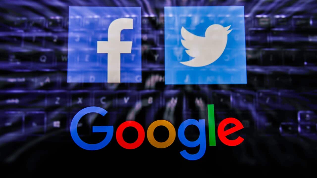 Facebook, Twitter and Google logos displayed. A group of immunisation and technology experts push for action to stop the spread COVID-19 misinformation on social media.