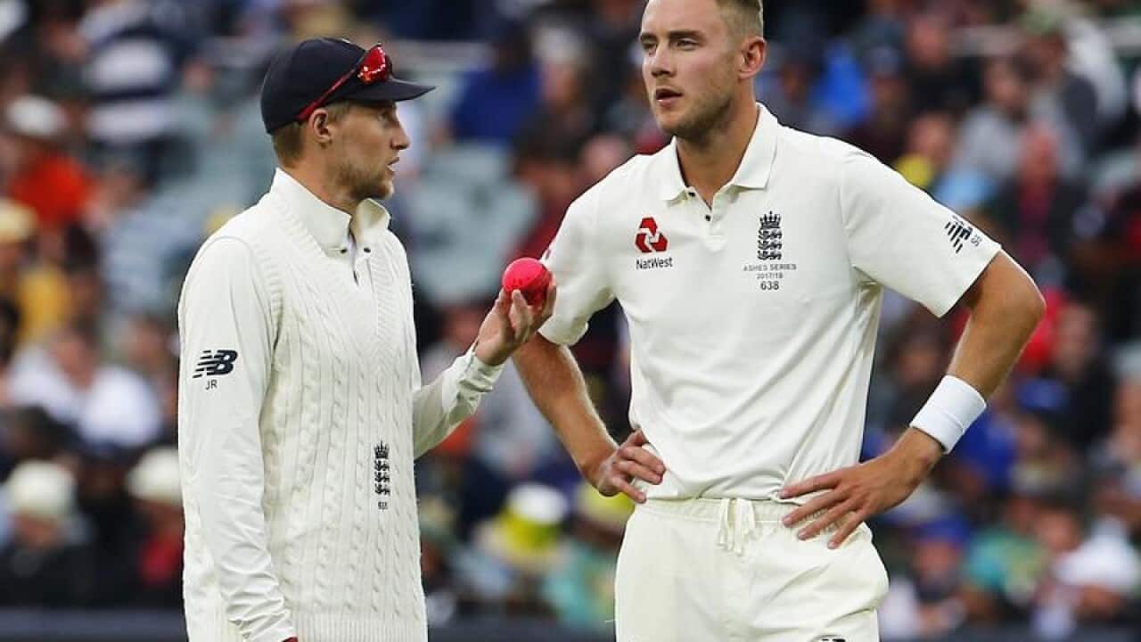Joe Root and Stuart Broad.