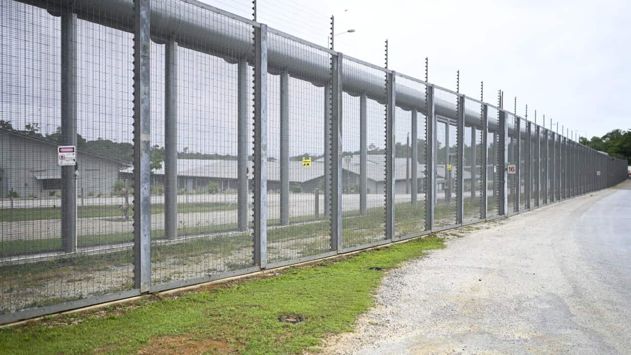 General view of the perimeter fence of the North West Point Detention Centre on Christmas Island, Wednesday, March 6, 2019.