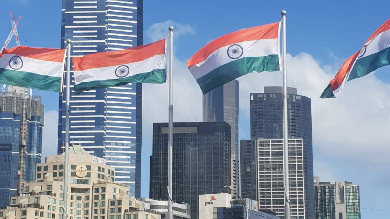Indian flag hoisted at Federation Square in Melbourne
