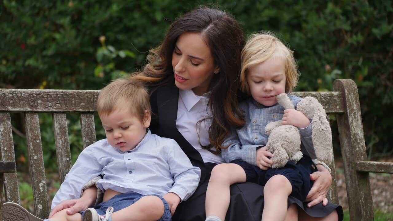 Stella Moris and children