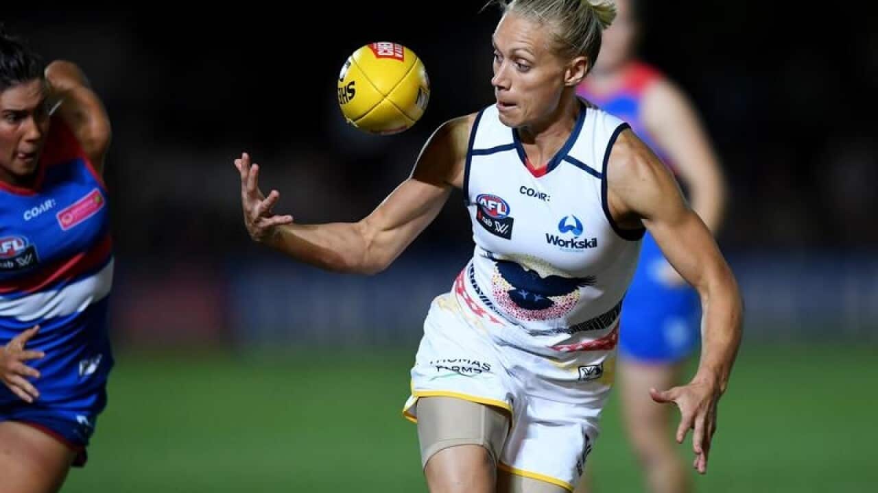 Erin Phillips of Adelaide in the AFLW