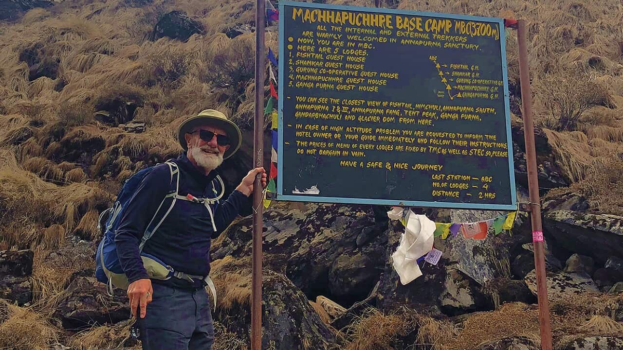 Michael Scott at Machhapuchhre Base Camp