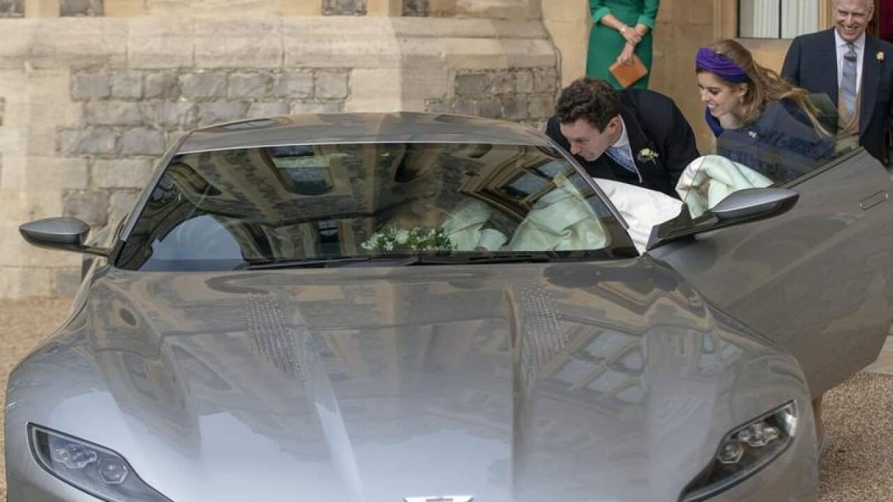 Jack Brooksbank and Princess Beatrice Wedding car.