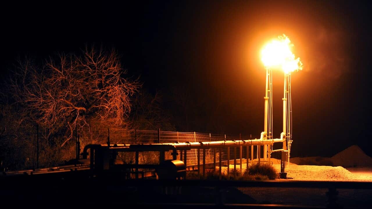 A fracking operation in Texas.