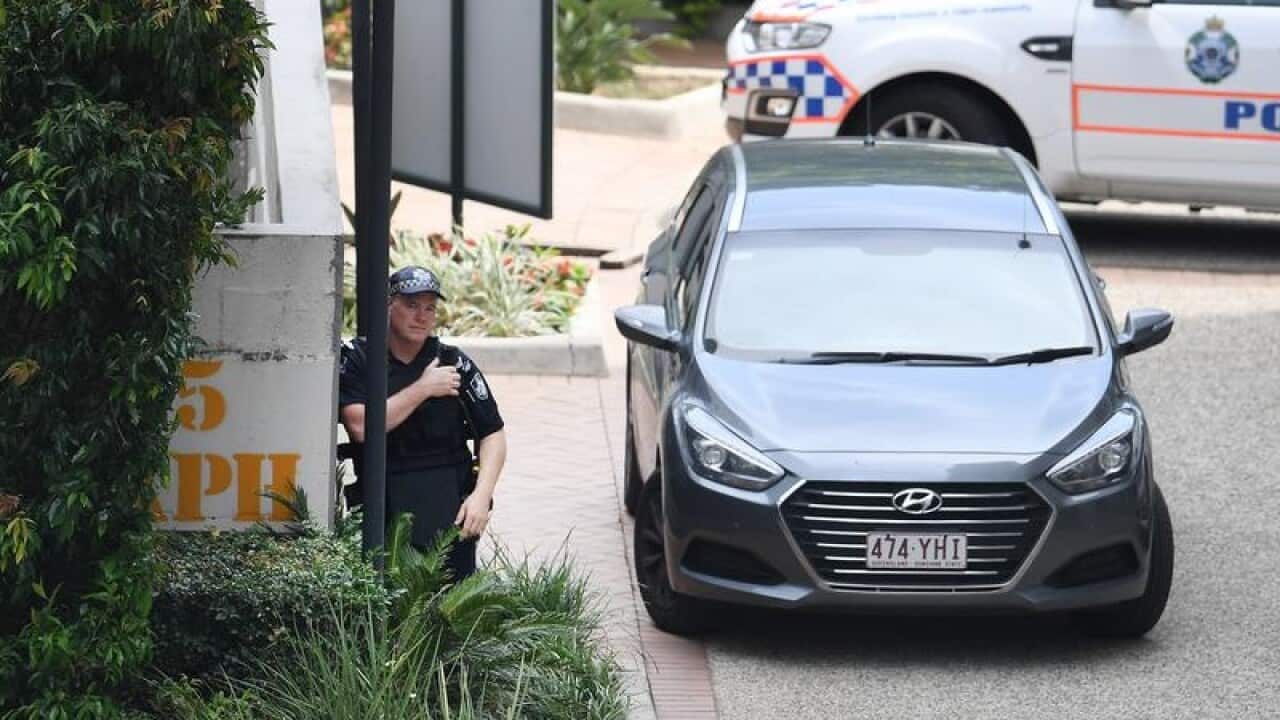 police outside the Chasely Apartments Hotel