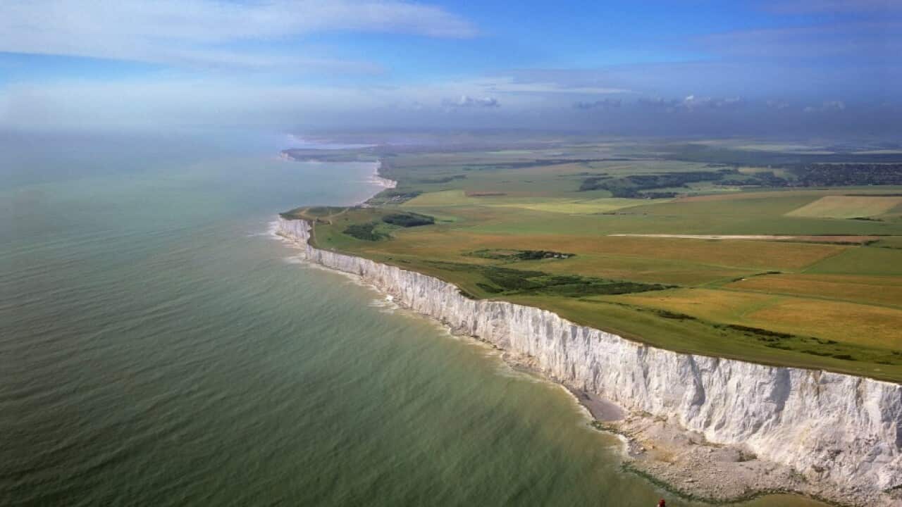 File image of White Cliffs at Beachy Head. The English Channel.