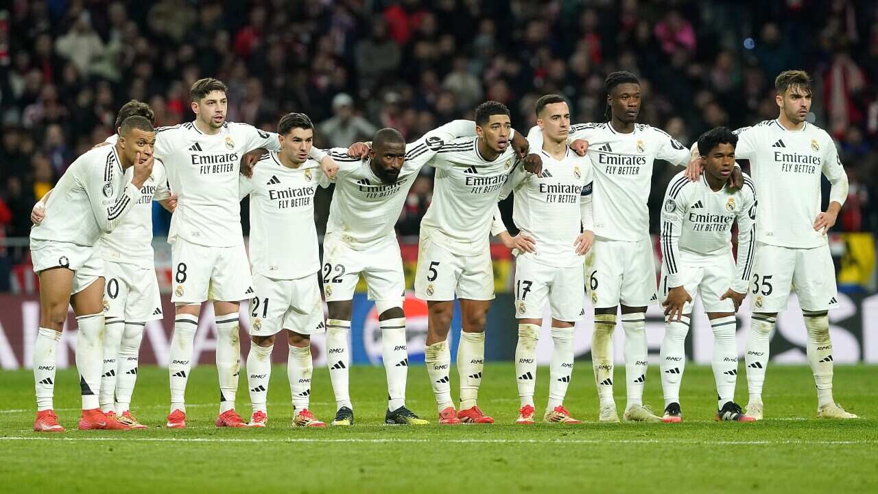 Spain: ATLETICO DE MADRID v REAL MADRID CF. CHAMPIONS LEAGUE 2024/2025. ROUND OF 16. 2ND LEG MATCH.