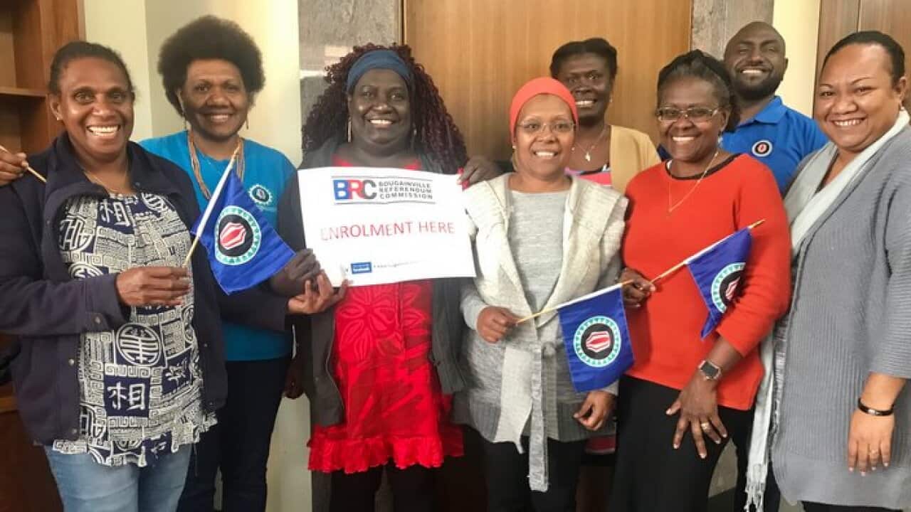 The Bougainville Referendum Commission team