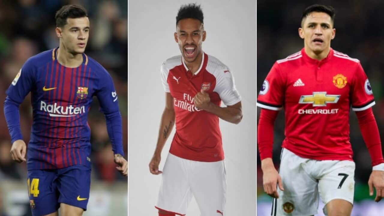 Coutinho, Aubameyang, Sanchez