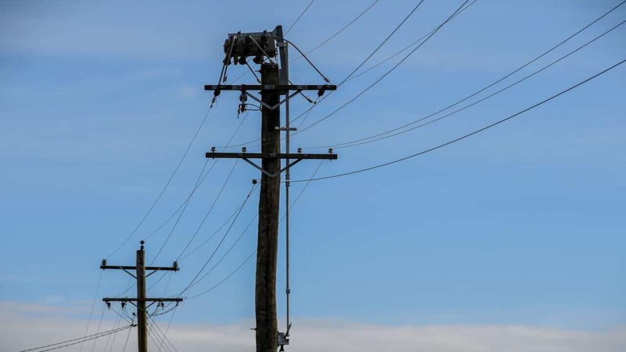 electricity power poles