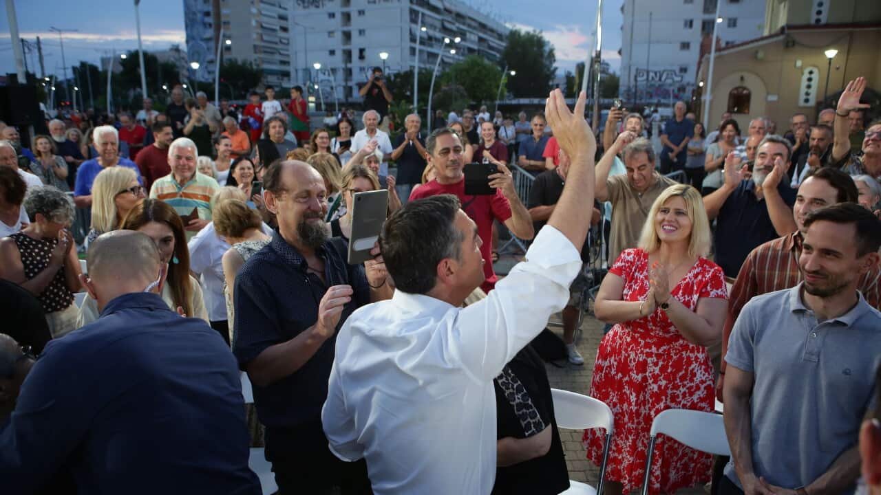 Alexis Tsipras Attends ELAS Public Gathering in Peristeri