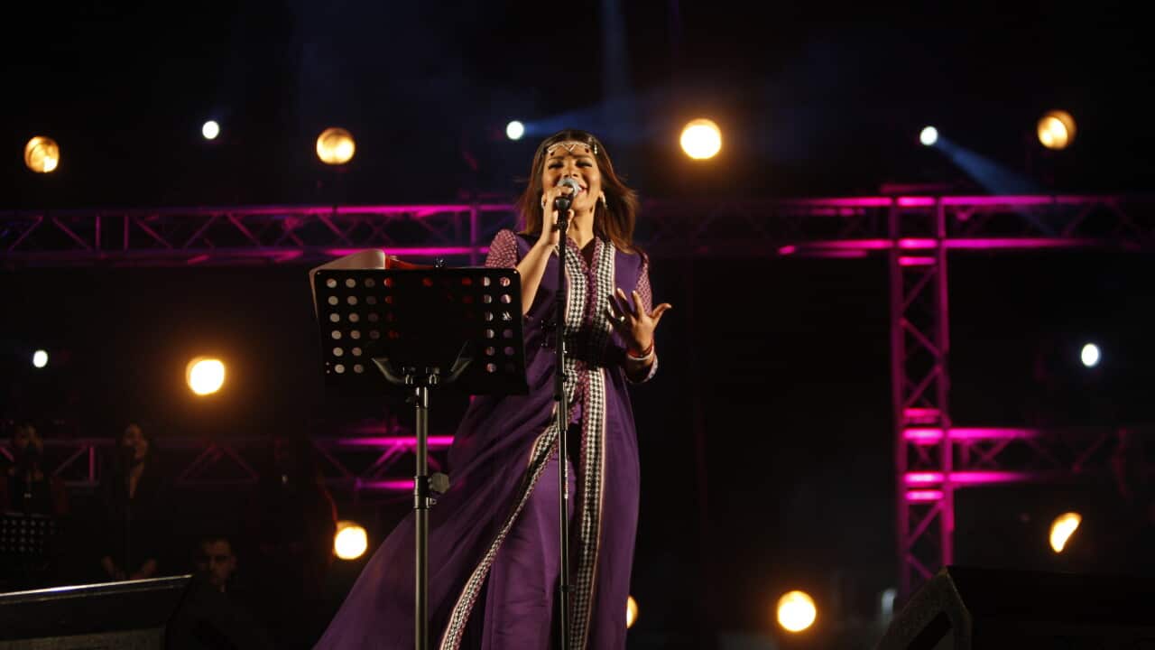 APTOPIX Mideast Palestinians Syrian Singer