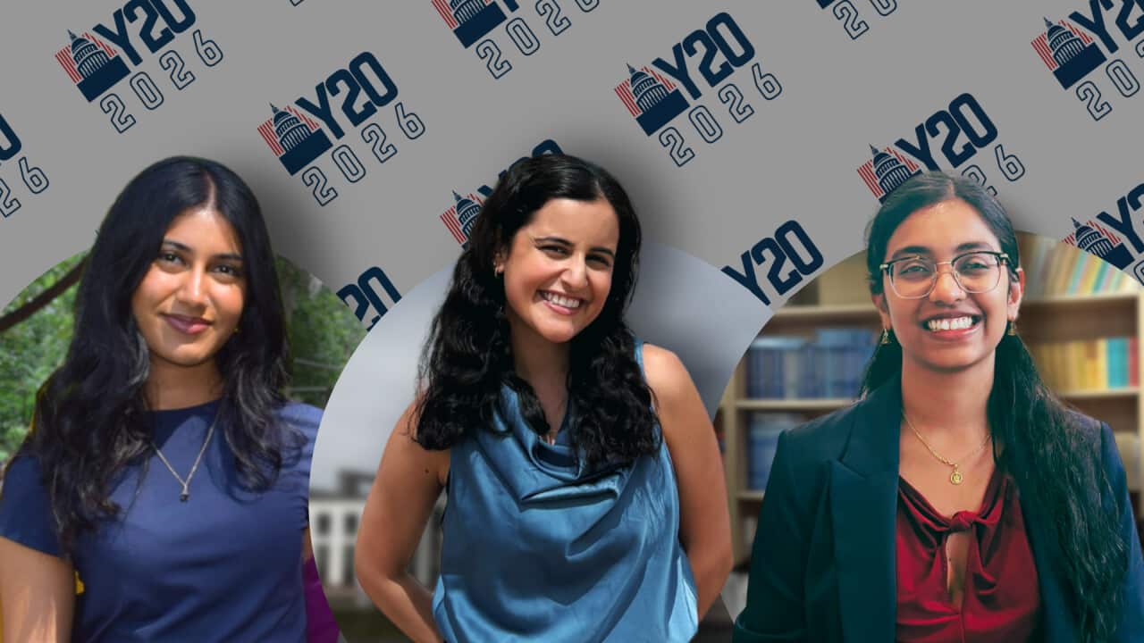 Women History Month - SBS HINDI Riya Rao, Isha Desai, Madura Katta (supplied) (2).png