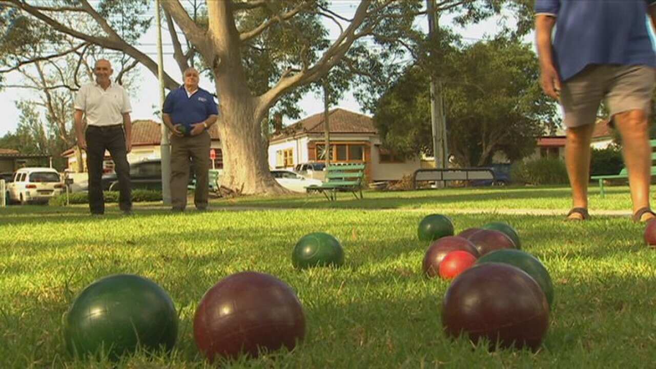 Players at Bocce club in Sydney