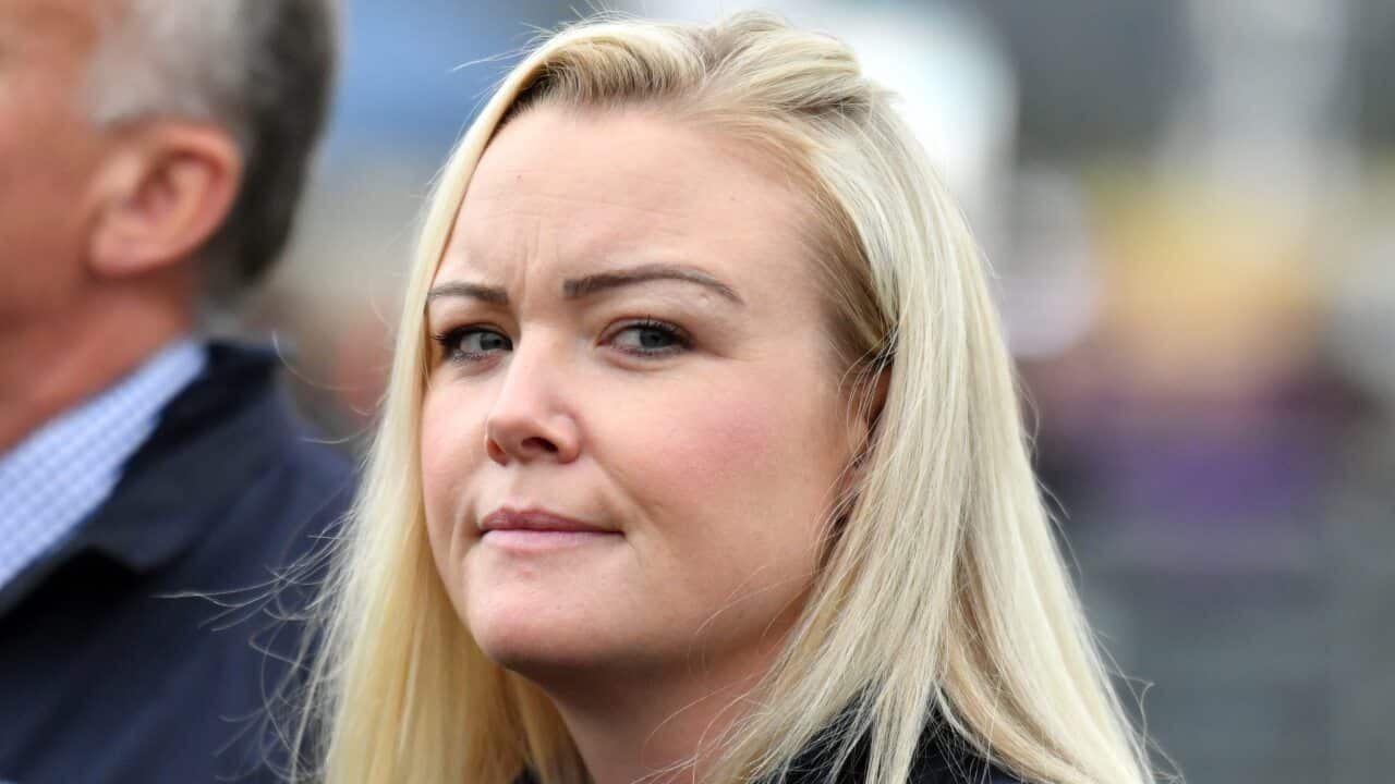 Liberal Candidate for Lyons Jessica Whelan at the Agfest agricultural show, 25 km south west of Launceston, Tasmania, Thursday, May 2, 2019. (AAP Image/Mick Tsikas) NO ARCHIVING