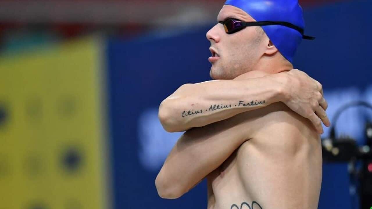 Australian swimmer Kyle Chalmers,