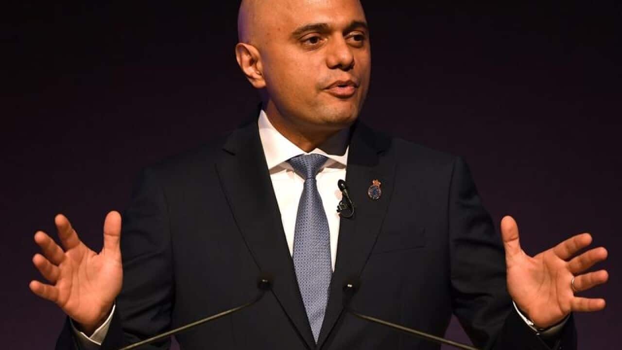 A file image of Sajid Javid
