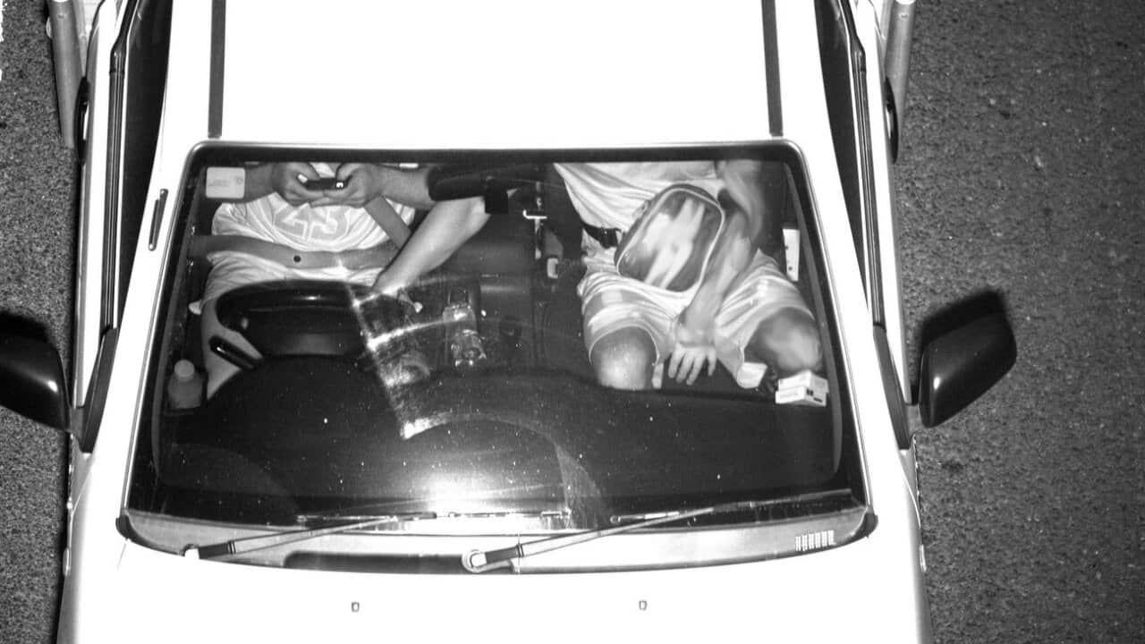 Transport for NSW shows a driver using a mobile phone while driving in Australia.