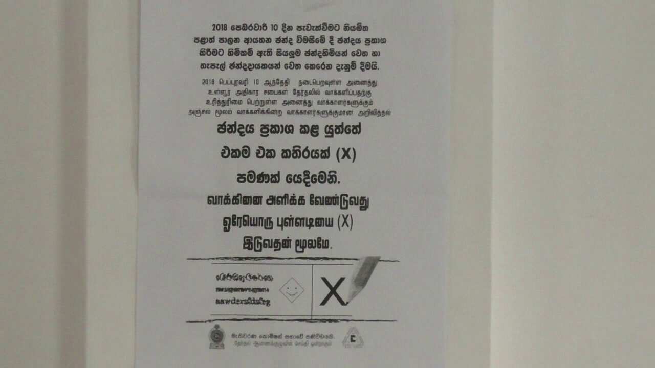 Kandy Postal Election Voting