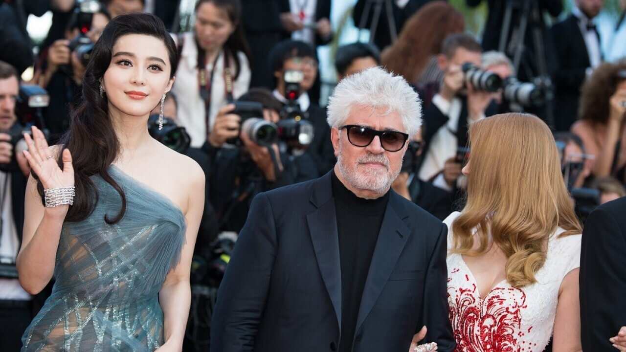 2017: Fan Binbing with Spanish director Pedro Almodovar at the Cannes Film Festival.
