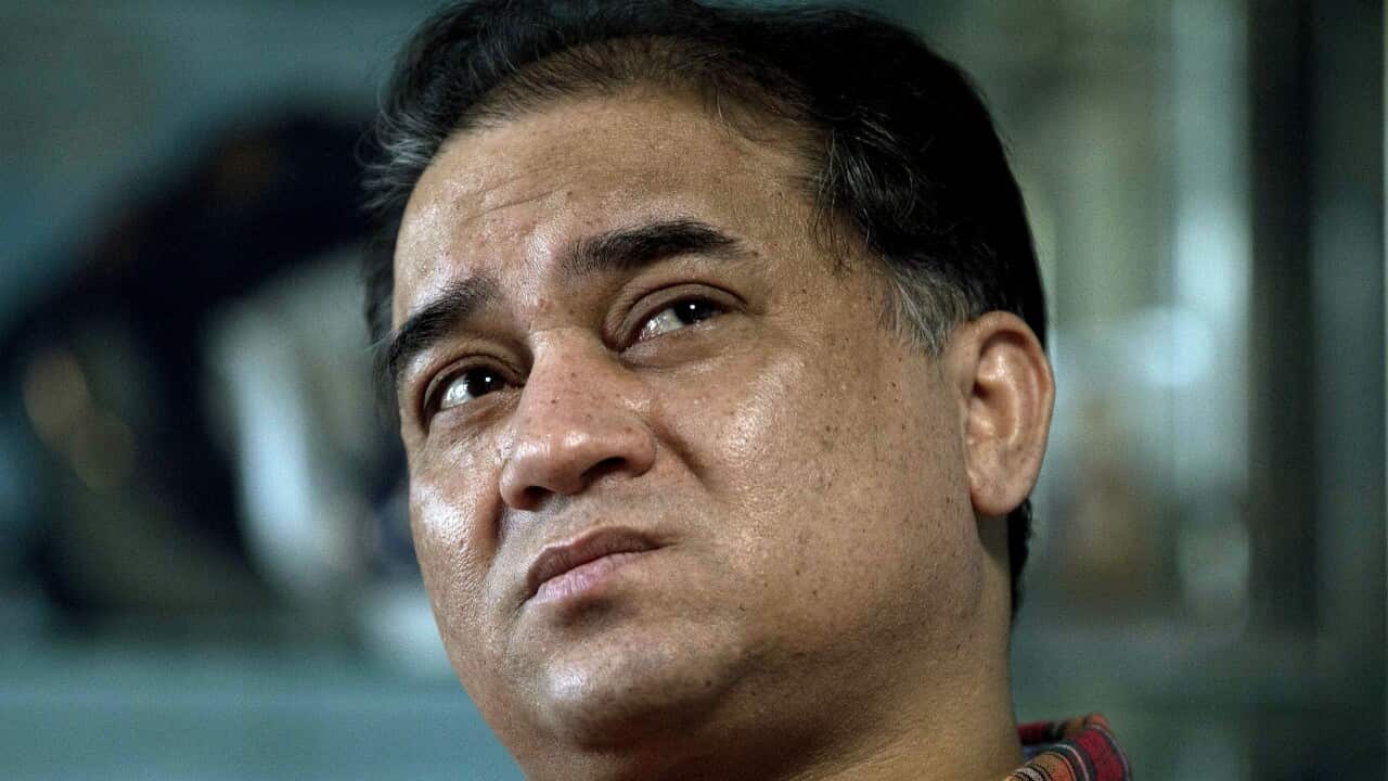 Ilham Tohti, an outspoken scholar of China's Turkic Uighur ethnic minority, during an interview in 2013.