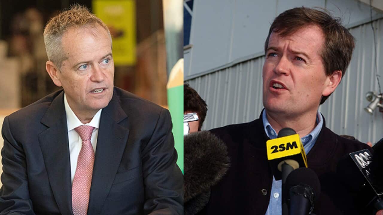 Bill shorten now (L) and in 2006.