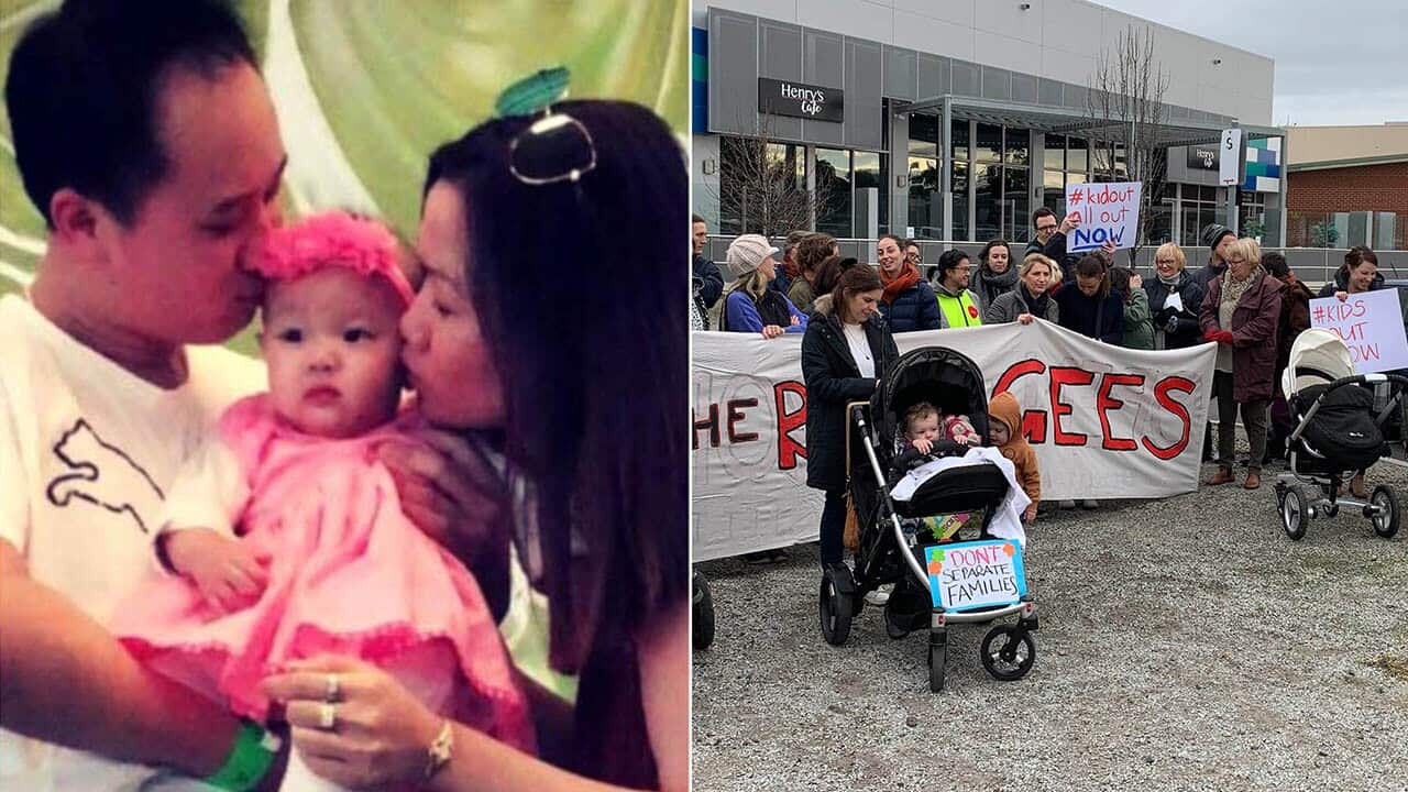 The federal government is under pressure to release an asylum seeker and her baby from immigration detention.
