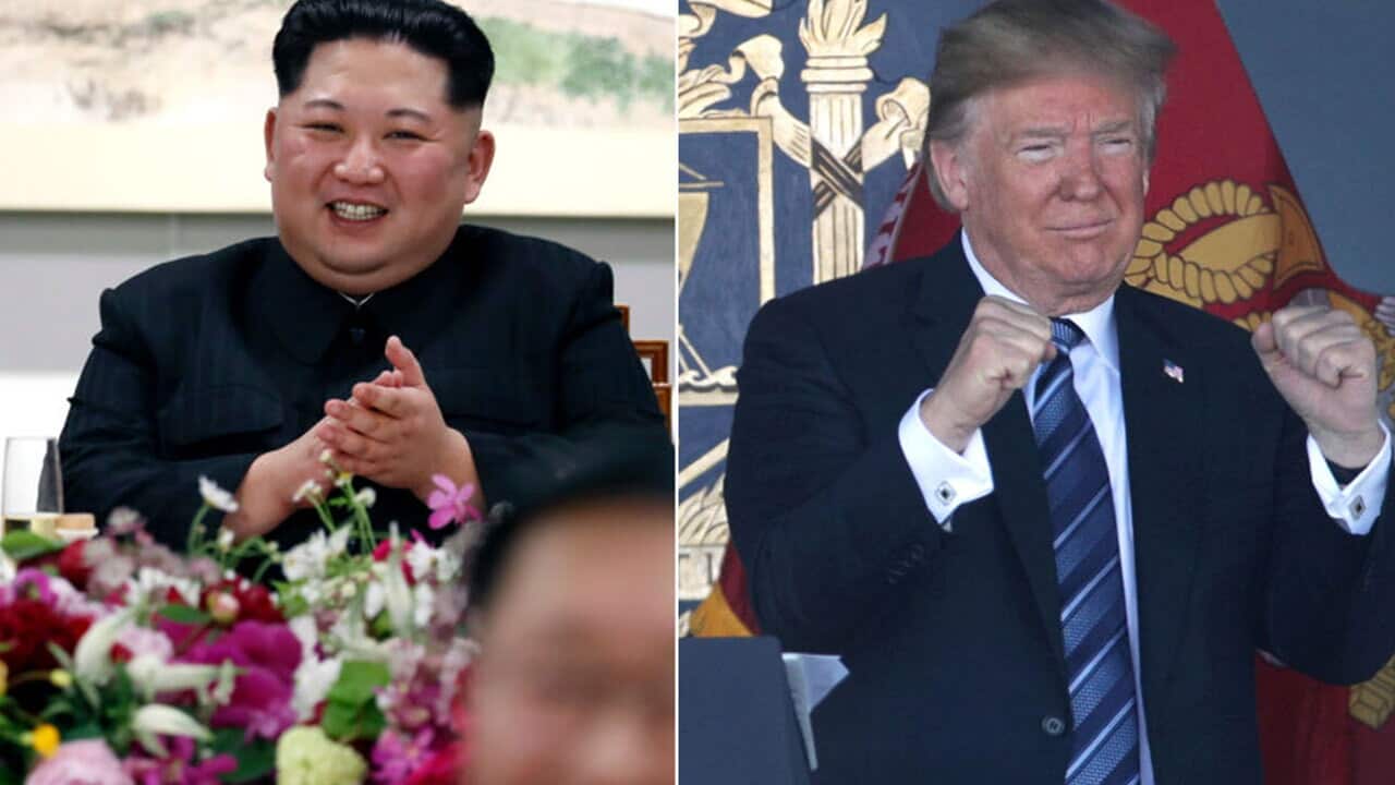 North Korean leader Kim Jong-un and US President Donald Trump.