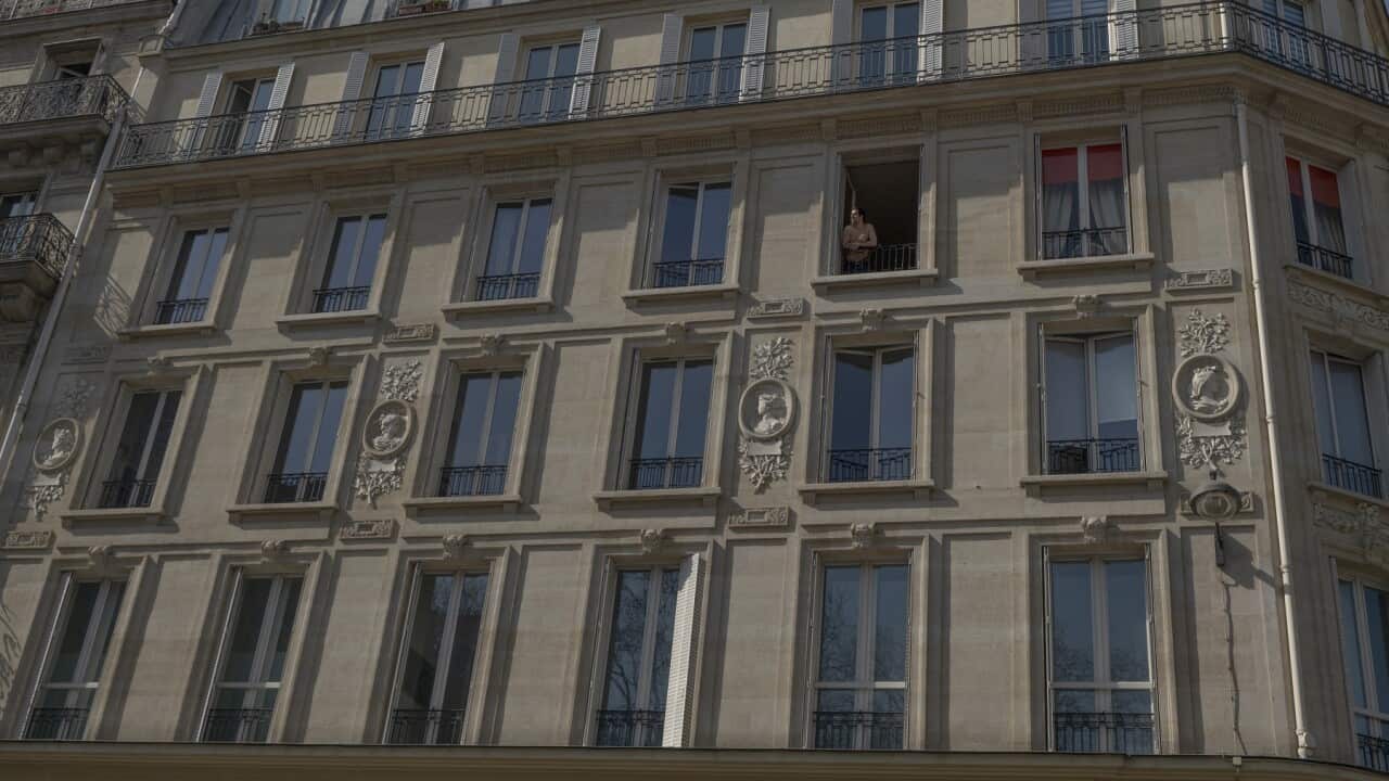 A man in self-isolation in Paris