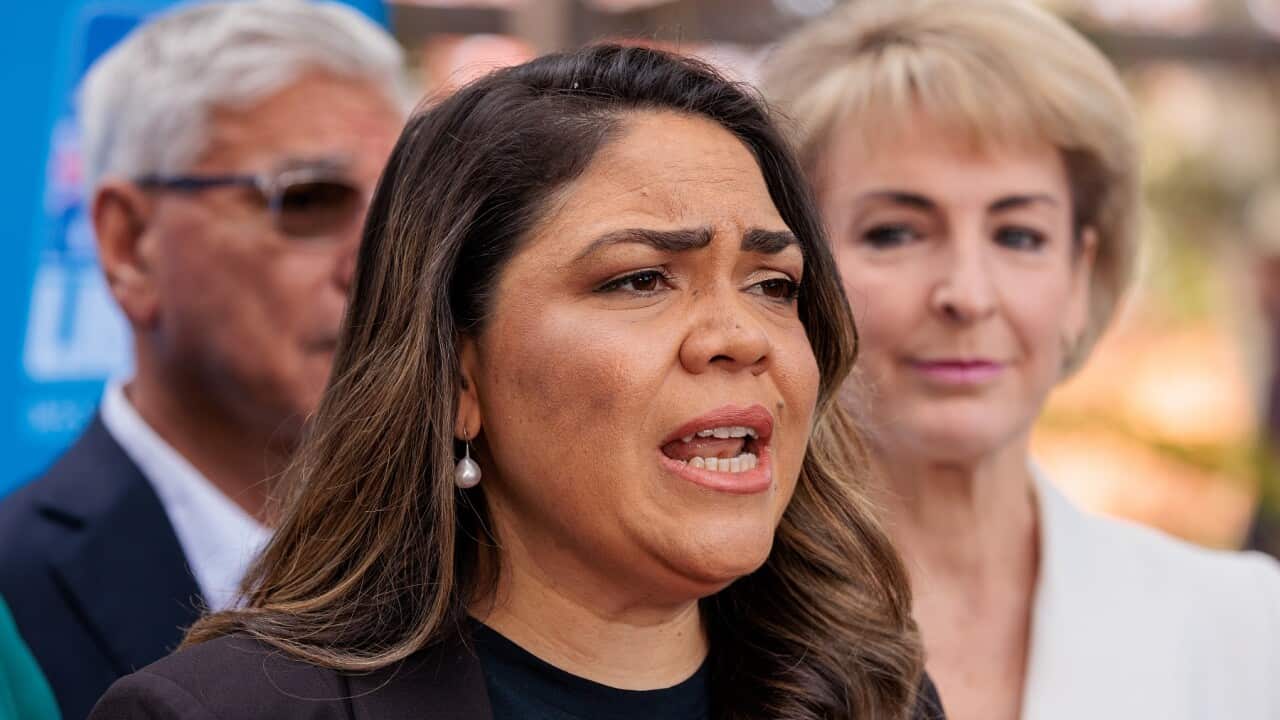 Shadow spokeswoman for Indigenous Australians Jacinta Nampijinpa Price is campaigning in Adelaide (AAP)