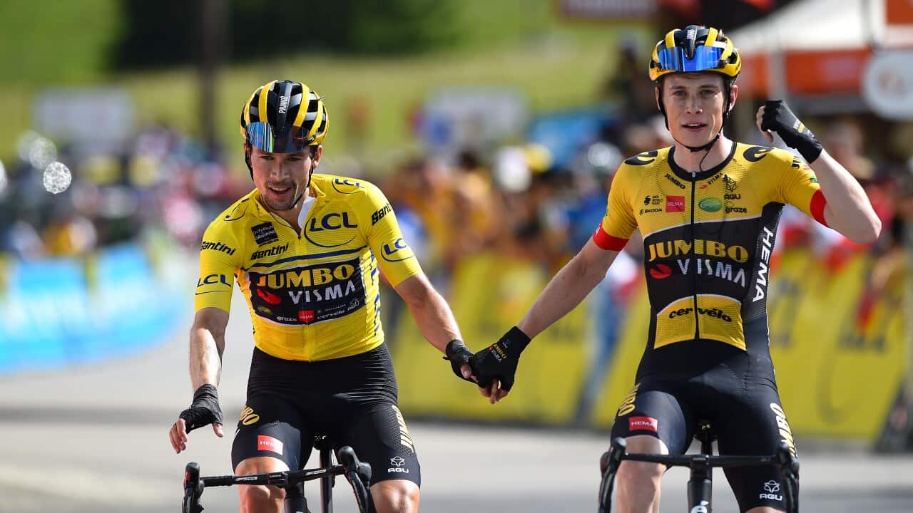 Primoz Roglic and Jonas Vingegaard
