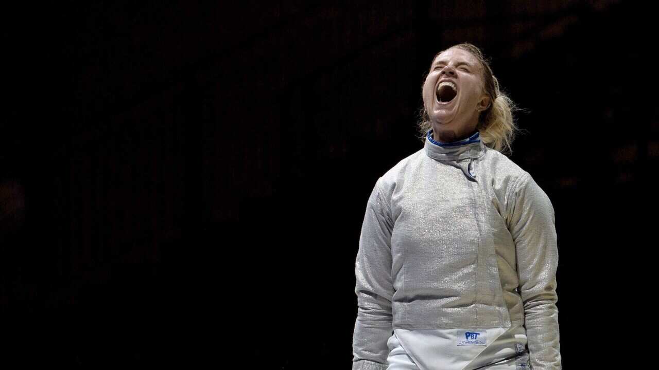 Ukrainian fencer Olga Kharlan