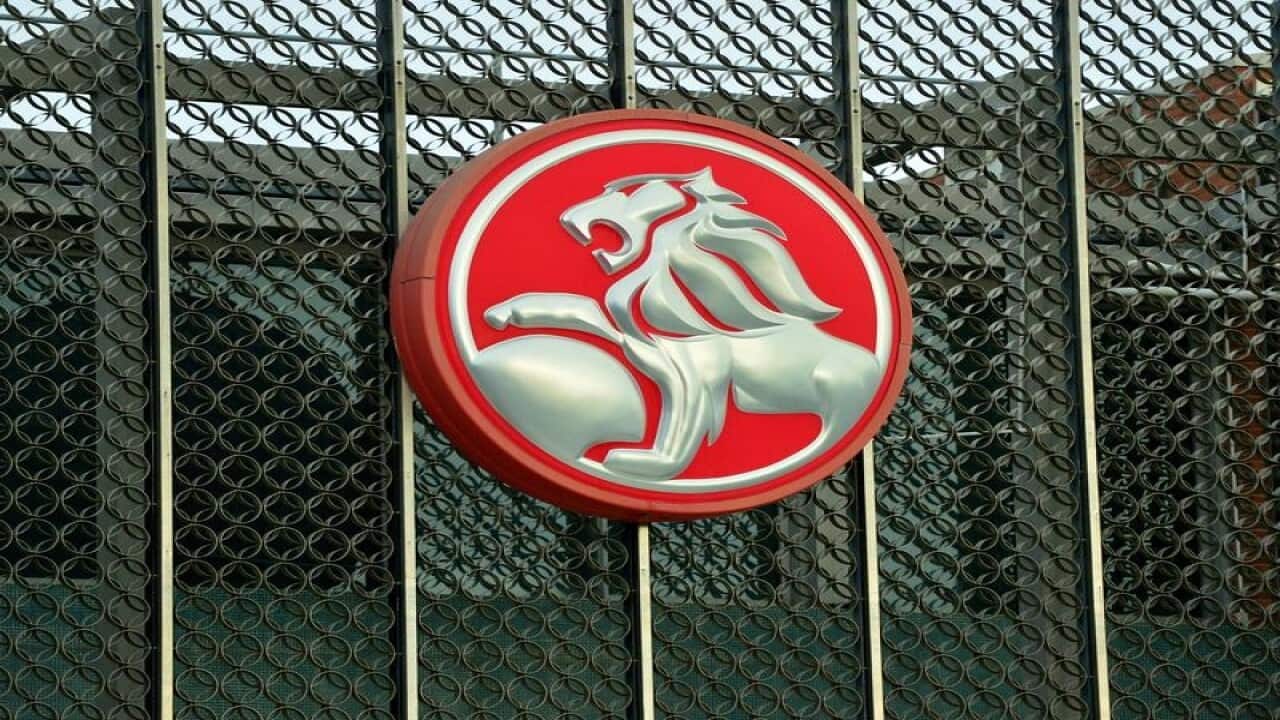 The Holden logo at the Holden plant in Elizabeth, Adelaide