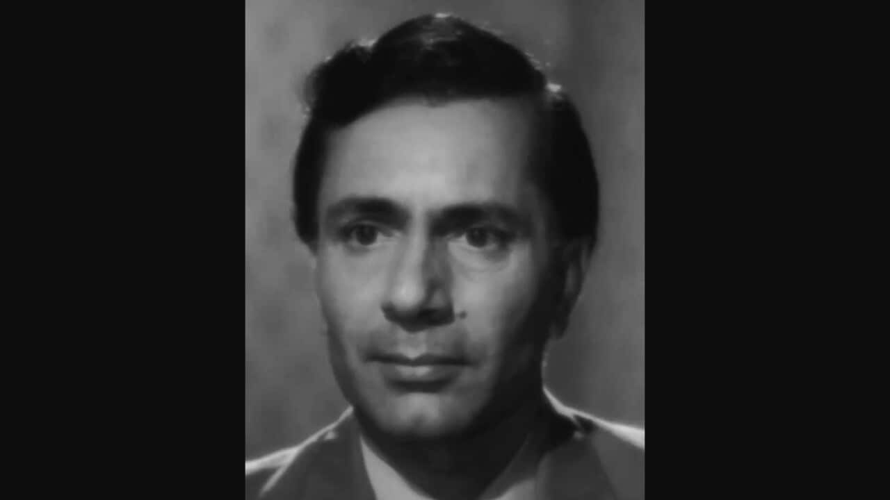 Balraj Sahni in a film still from Lajwanti