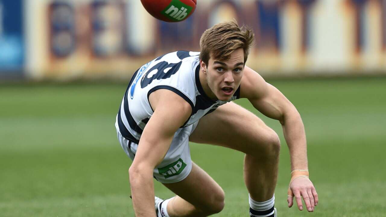 Geelong player Cory Gregson